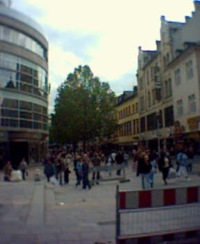 Wiesbaden, Fußgängerzone, Samstag