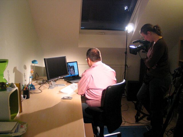 Das Fernsehen in unserem Büro