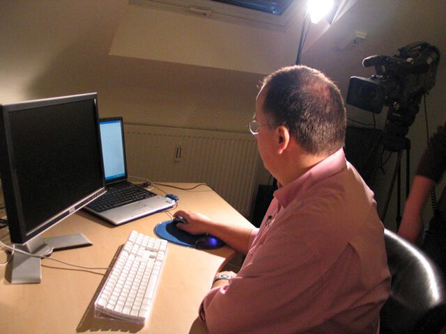 Das Fernsehen in unserem Büro