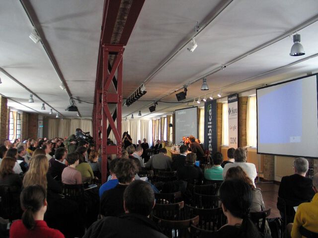 re:publica: Auditorium, wohlgefüllt!