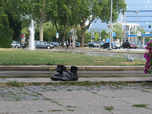 Komisches Paar Schuhe