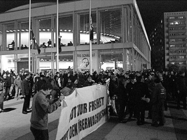Demo gegen Vorratsdatenspeicherung beim 24C3