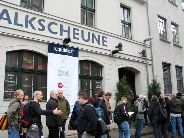re:publica 08: Schlange