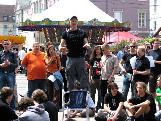»Löschen statt Sperren« - Zensursula-Demo in Karlsruhe
