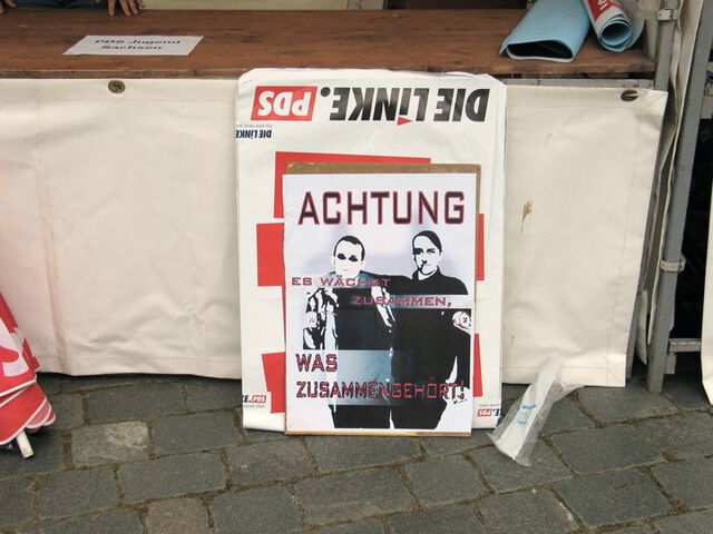 Wahlkampf der PDS in Dresden