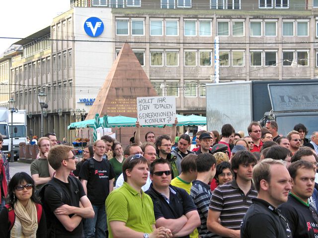 ifng Karlsruhe 5.6.09 - Kundgebung Marktplatz