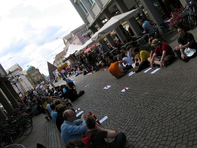 »Löschen statt Sperren« - Zensursula-Demo in Karlsruhe