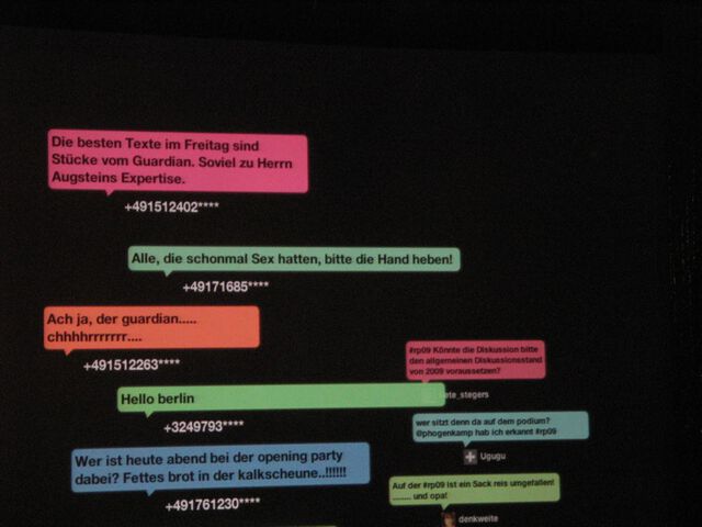 re:publica 09 - Twitterwall