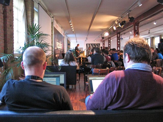 re:publica 09 - Lauschen und Tippen