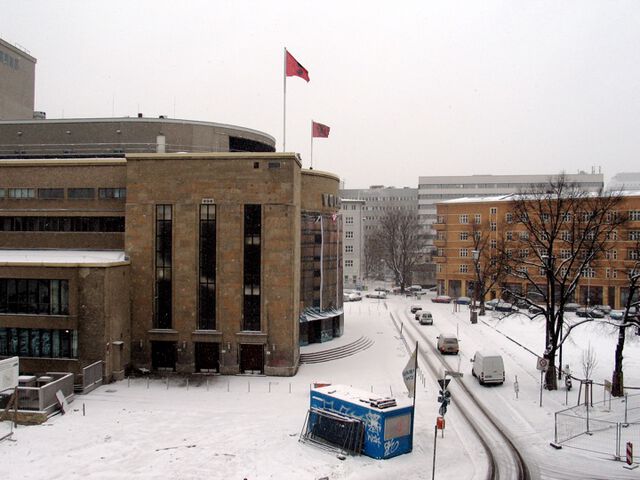 Volksbühne im Schnee