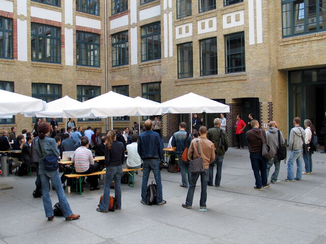 BarCampBerlin: Aufmerksame Camp-Teilnehmer