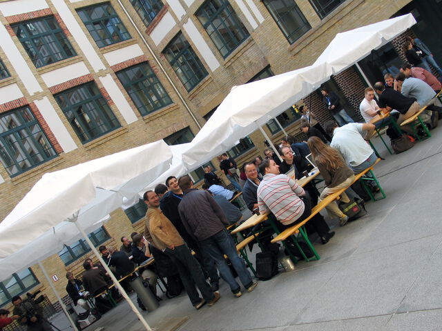 BarCampBerlin: Treiben im Hof